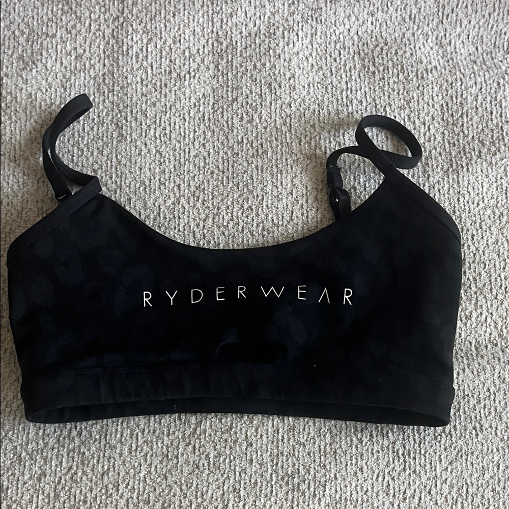Ryderwear Black Micro-Print Sports Bralette